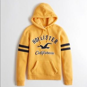 Yellow girls Hollister hoodie.